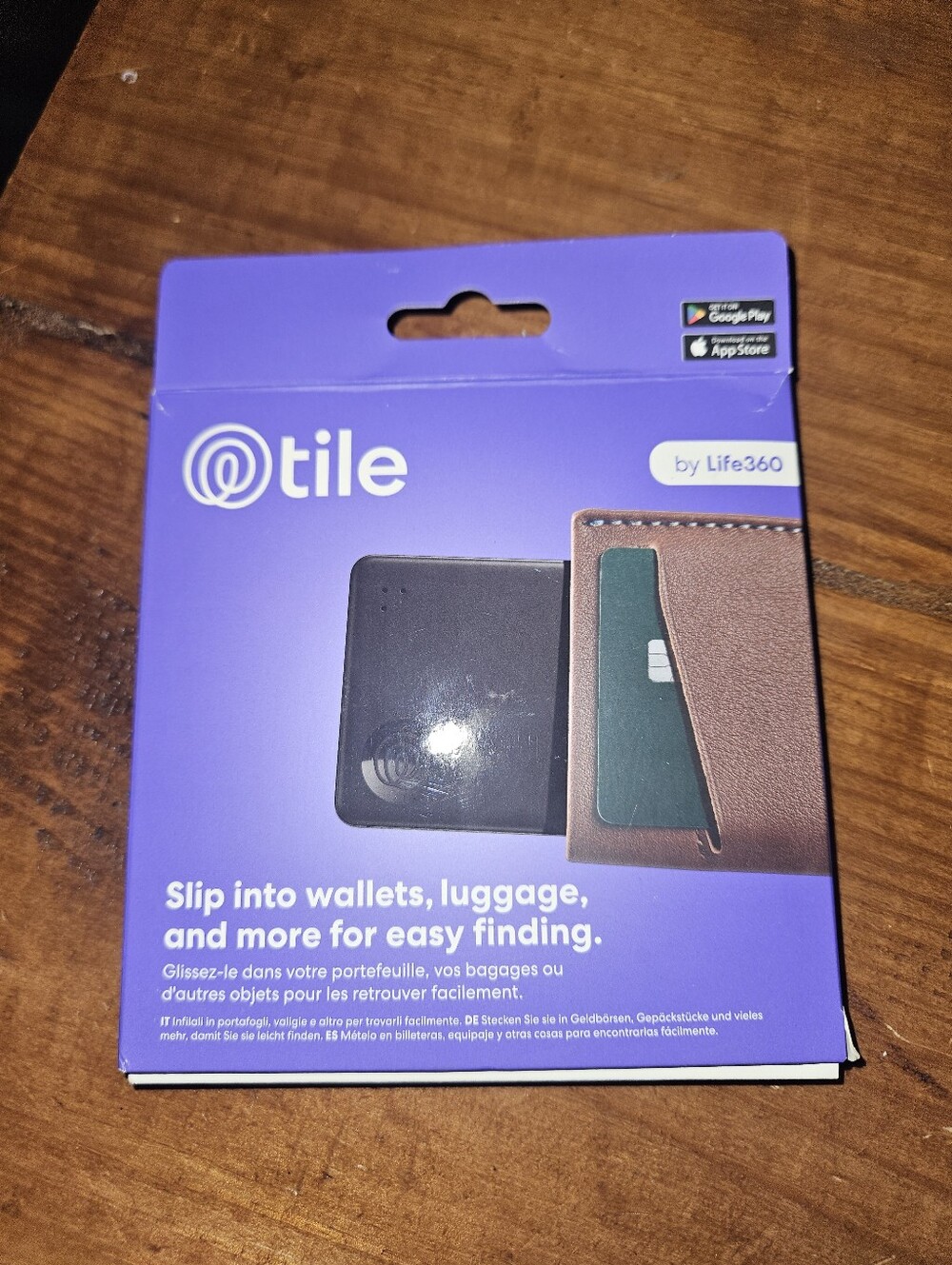 Tile Slim Bluetooth Tracker - Black